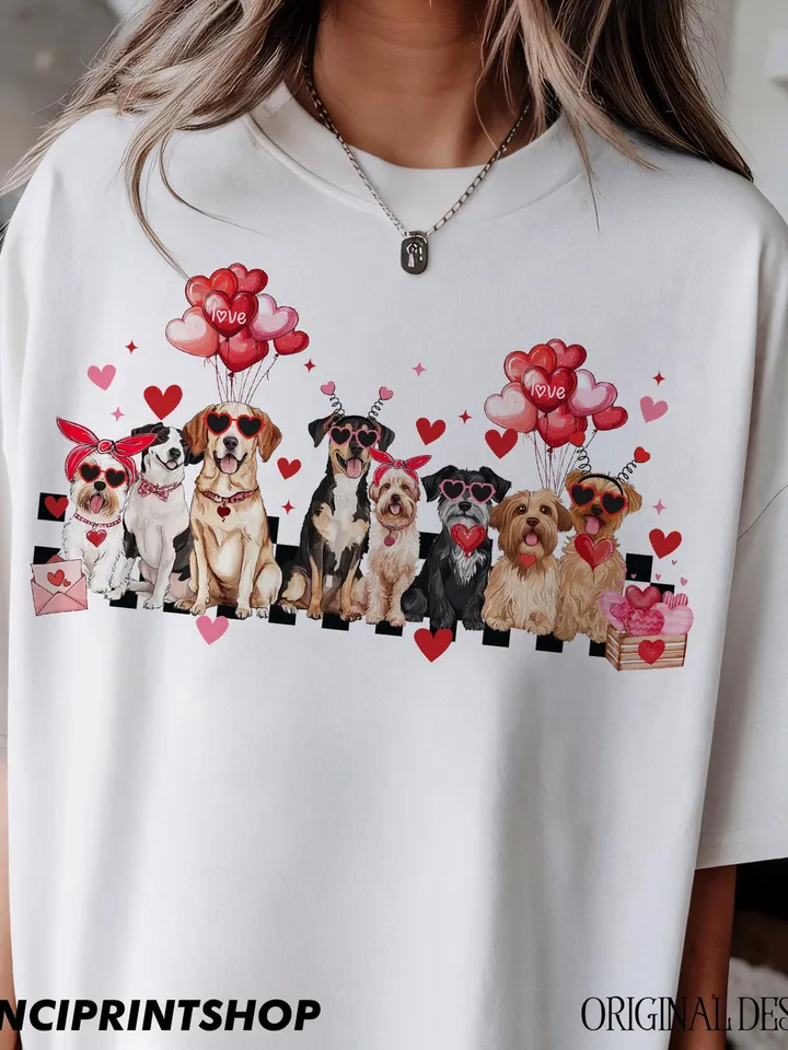 Valentines Day Dogs Png, Cute Valentines Day Png, Love Png, Dog Lover Png, Dog Valentines Png, Dogs Png, Valentines Day Shirt Png, Dog lover
