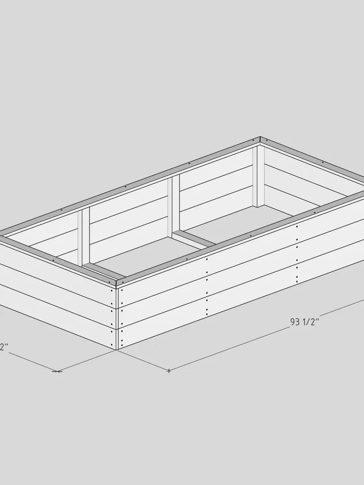 DIY PDF Raised Garden Bed Plans - 4 ft. x 8 ft. Easy Build Guide for Backyard Gardening