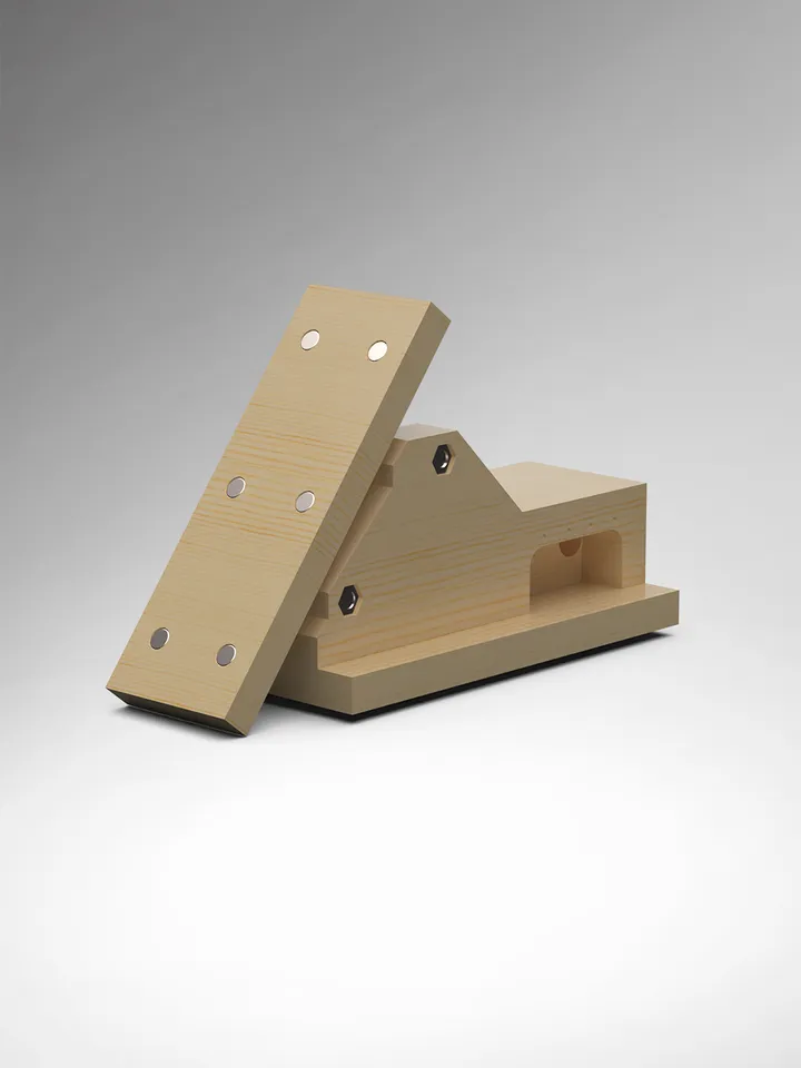 Adjustable Hand Saw Guide (PDF plan, dxf,svg)
