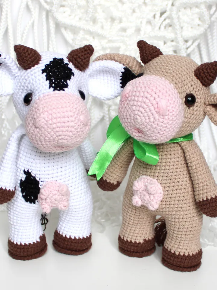 Cow crochet pattern PDF in English Amigurumi funny cow