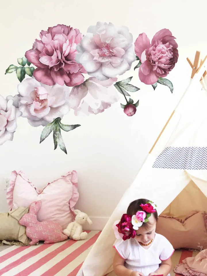 Peonies Wall Decal Flowers Stickers ik2431
