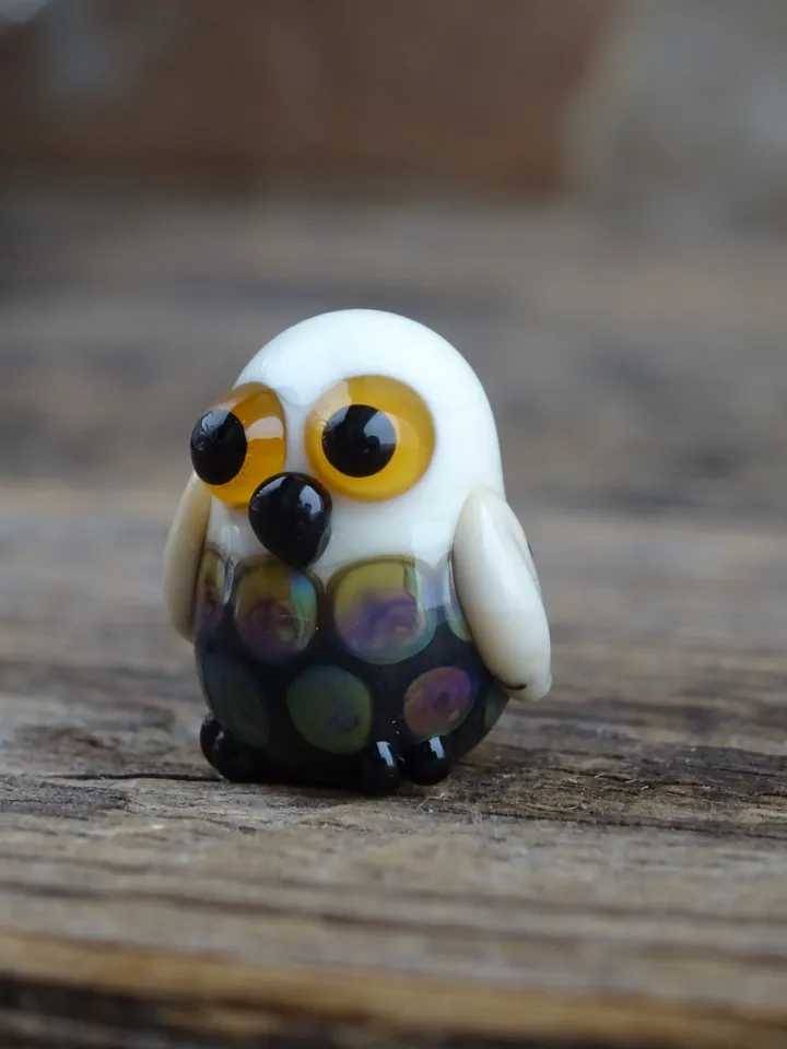 Glass figurines Miniature Owl figurine Tiny owl glass owl gifts graduation gifts Tiny glass animals terrarium figurines Animal figurines