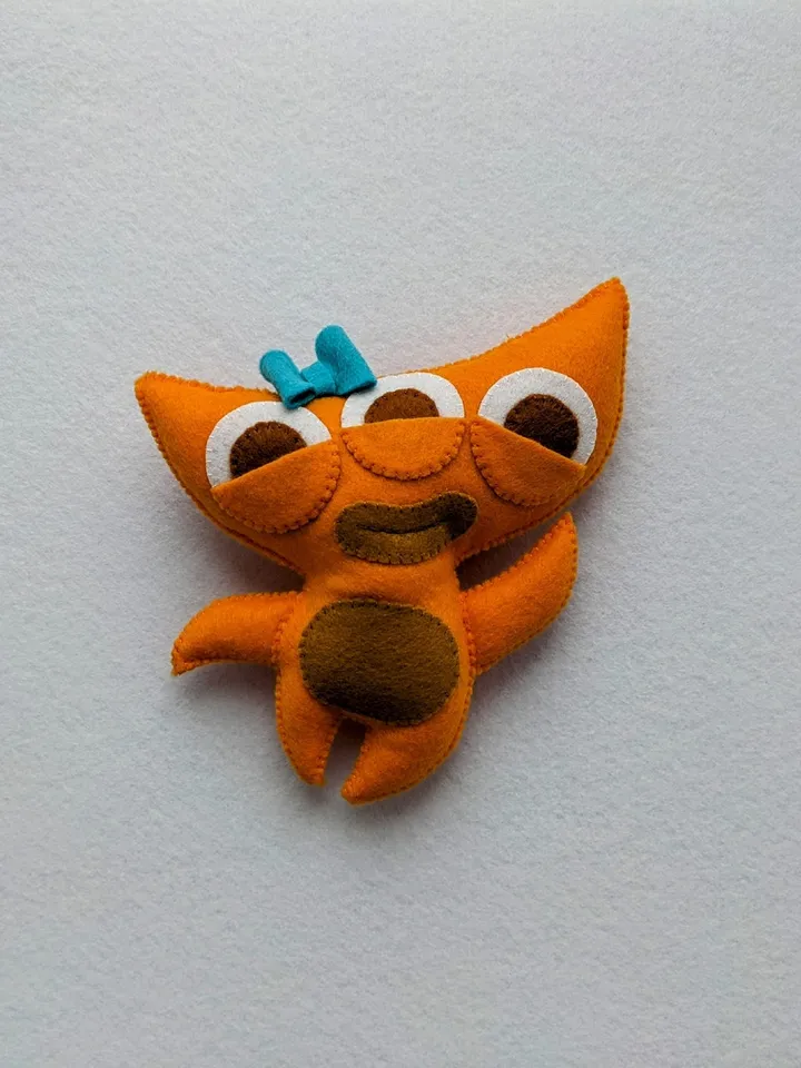 Endless alphabet Monsters Felt toys, Endless Numbers - Orange Abby Monster