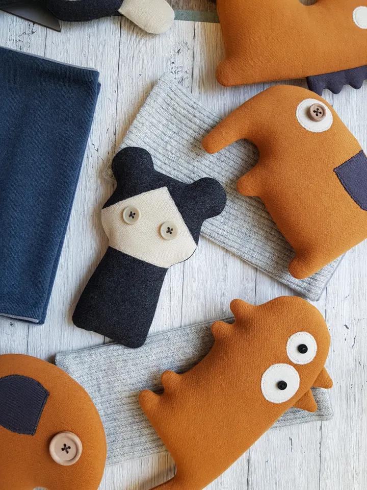 Mini doll sewing pattern PDF digital tutorial in English, rag doll sewing diy