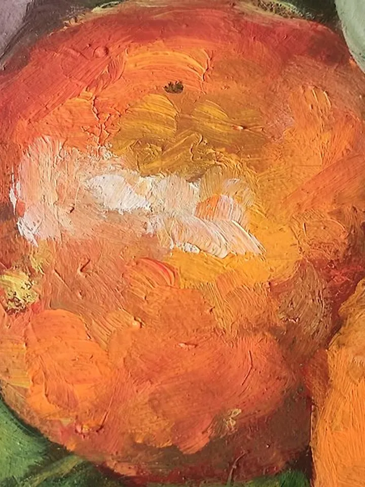 Mandarin Art Citrus Oil Painting Mandarin Artwok 20 by 30 cm Eat Art