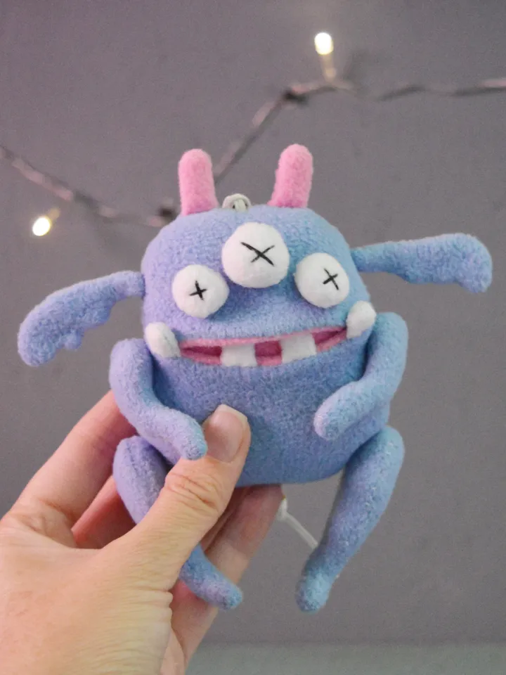 PDF Plush Toy Pattern – 3-Eyed Fleece Monster Softie DIY