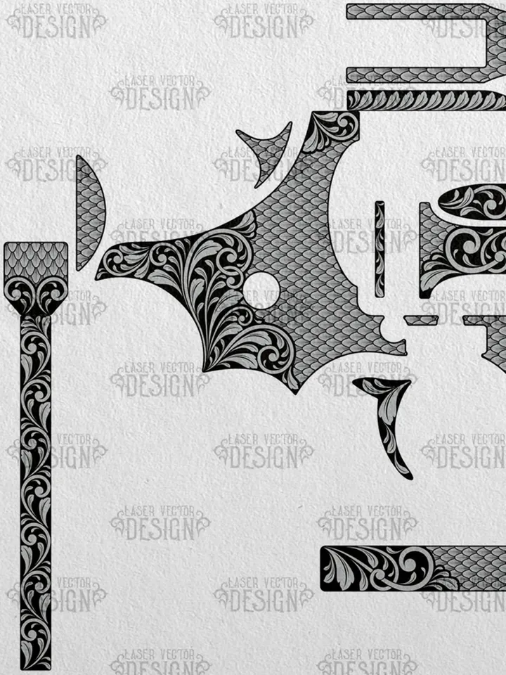 VECTOR DESIGN Colt Python 2,5 in Scrolls and snake scales