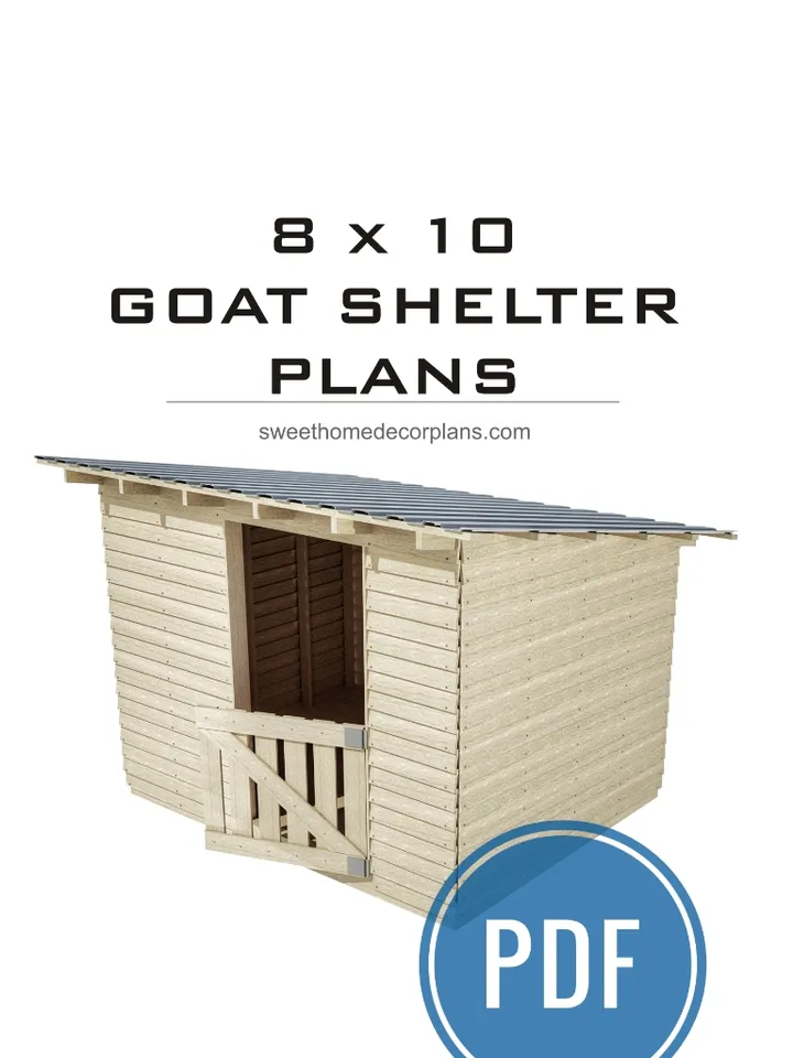 Diy 8 x 10 goat shelter plans pdf. Backyard pet shelter plans. Pig shelter plans. Garden wooden shed storage plans.