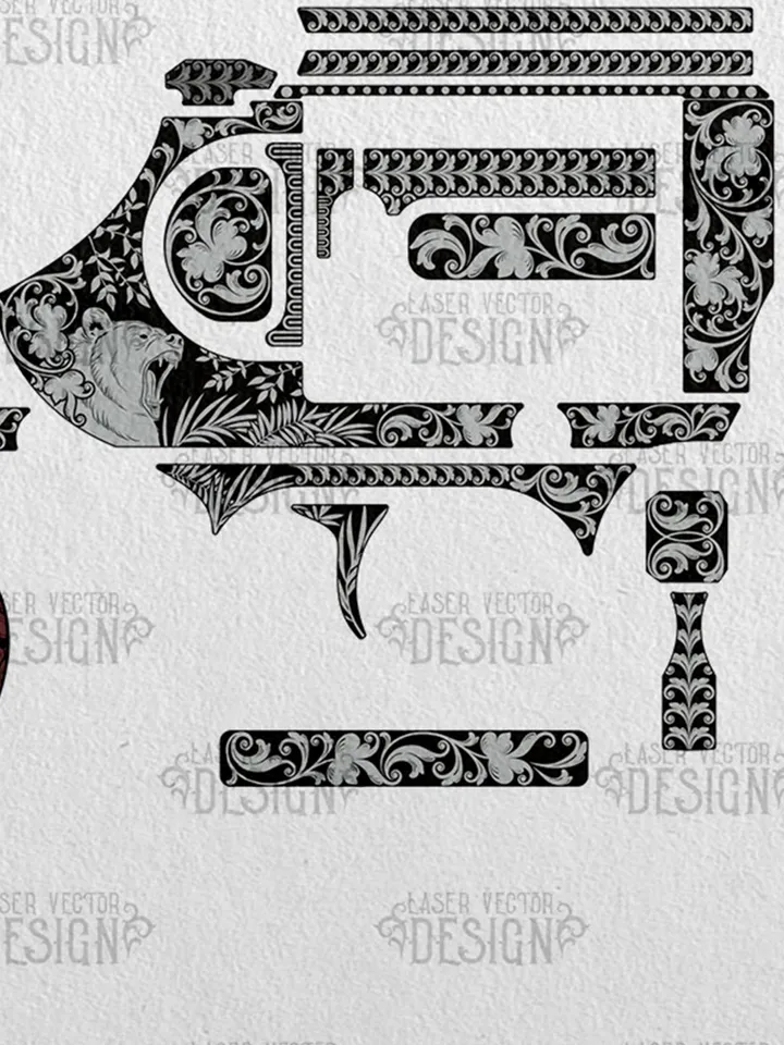 VECTOR DESIGN Kimber K6s 2, 3, 4 in Scrolls and bear