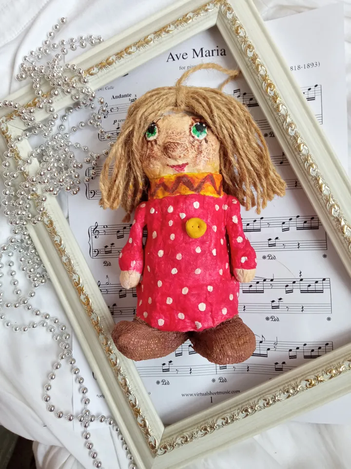 Author's handmade doll brownie Kuzya. Free shipping