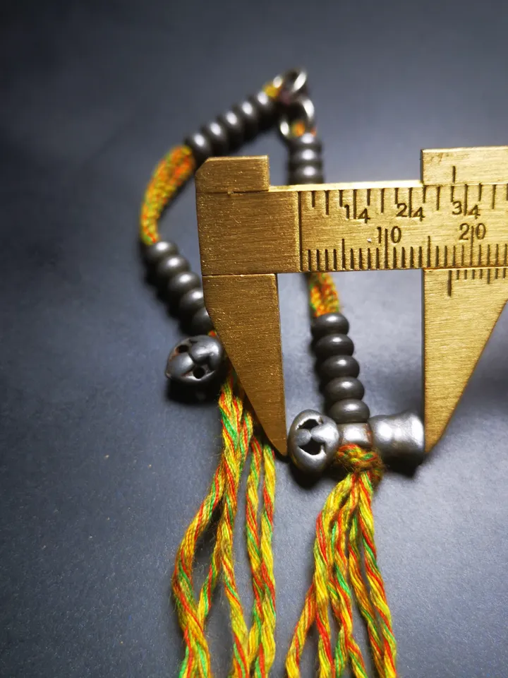 Gandhanra Handmade Tibetan Buddhist Mala Counters,Prayer Bead Counters,with Dorje and Vajra Pendant,Made of Cold Iron