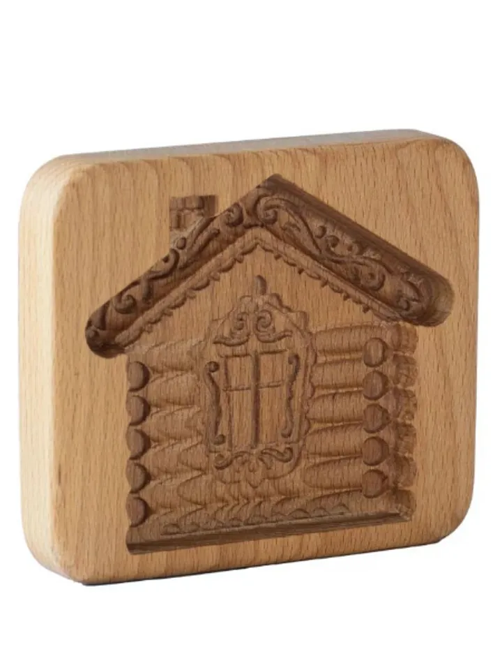 House Embossed cookie mold, cookie cutter, wooden mold, Wooden stamp ,stamp for gingerbread cookies, springerle stamp