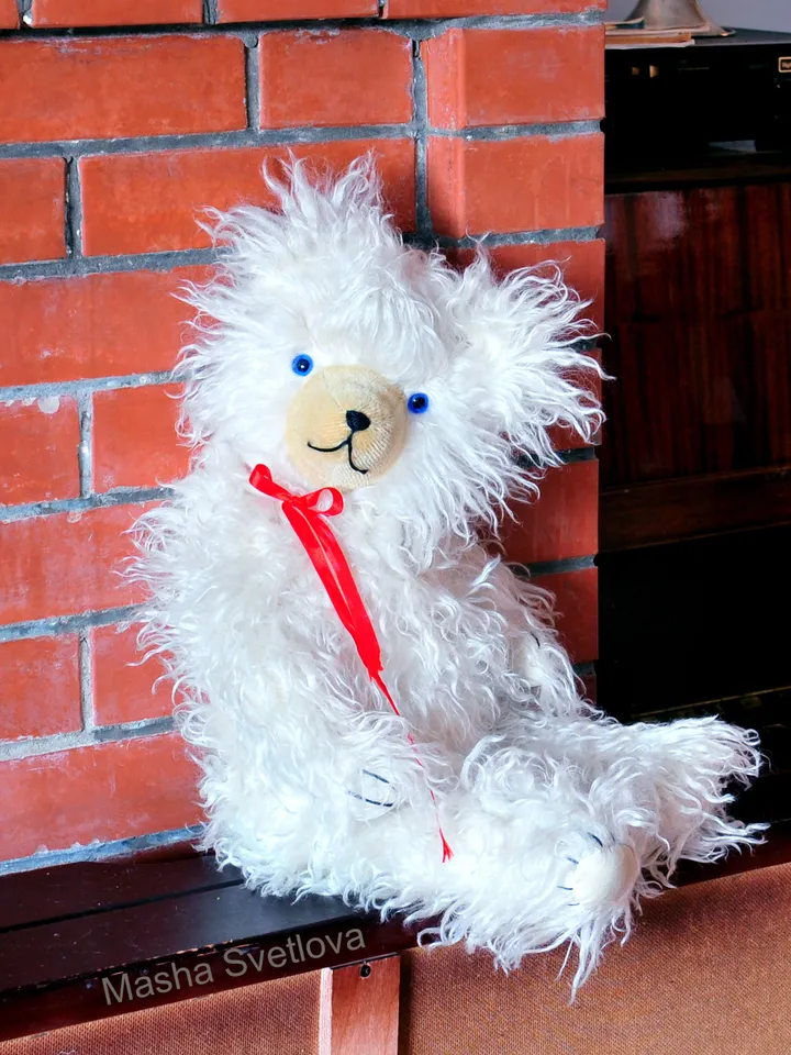 PDF Antique Style Teddy Bear Sewing  E-Pattern 24 inch (61cm)/ pattern for long pile bear, hump, hunchback/classic bear