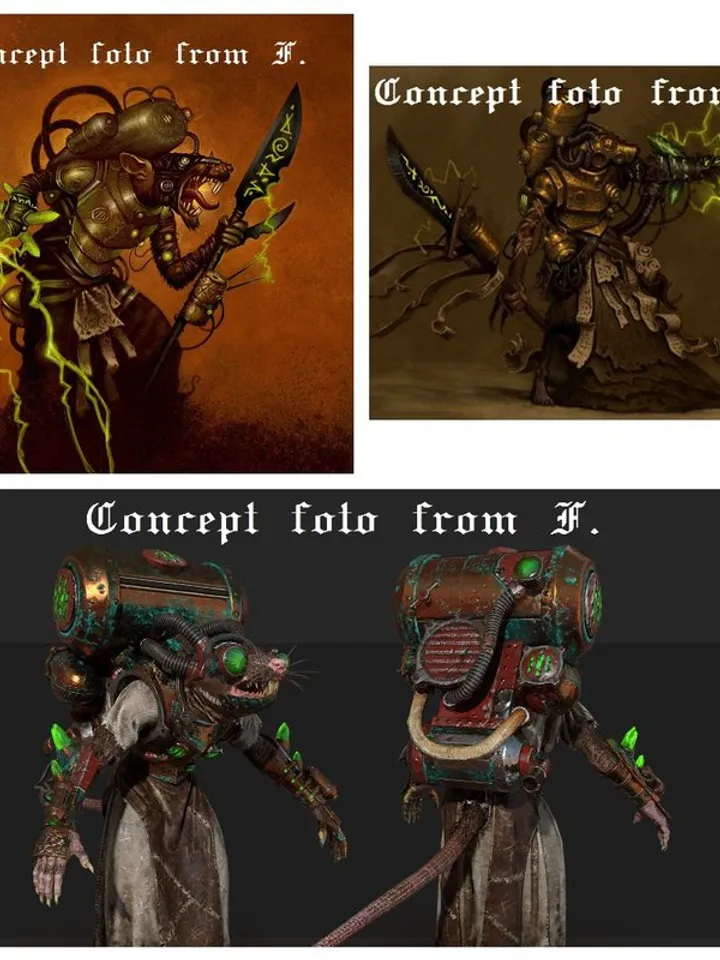 Skaven warlock engineer - cosplay backpack - Warhammer Fantasy Battle larp armour