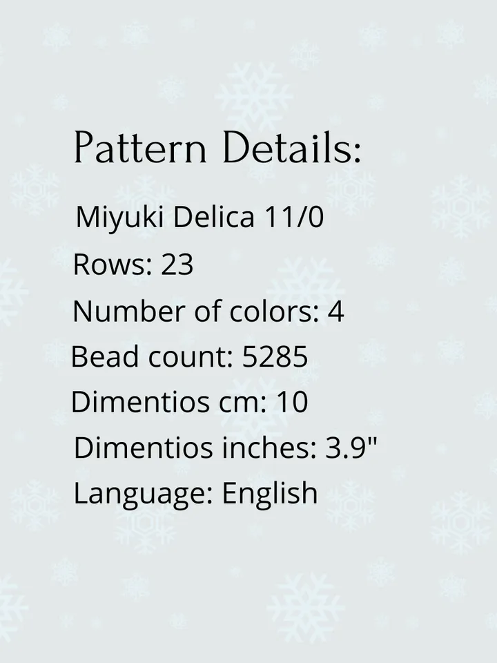 Peyote Star Pattern Christmas Tree, Winter Beaded Star Pattern, Seed Bead Ornament