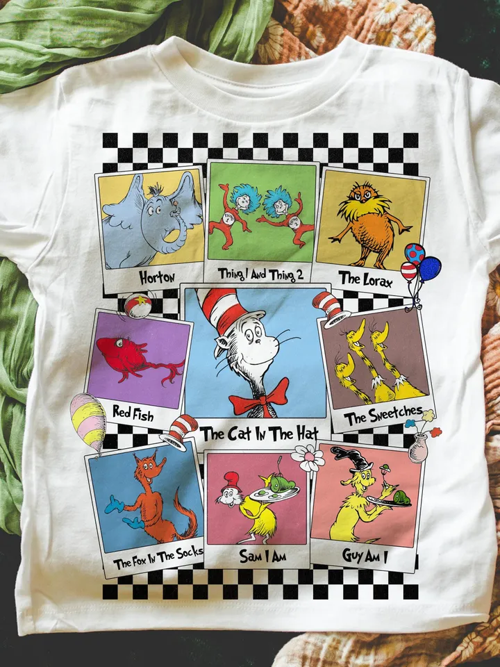 Read Across America Day png, One fish two fish, Dr.susse Png, Red fish blue fish, Reading Day png, Teacher gift png, Toddler seuss shirt png