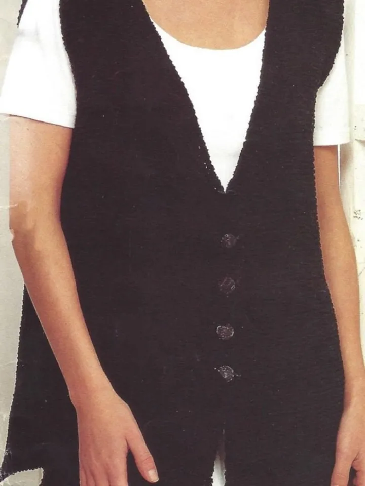 Vest knitting pattern, women vest, waistcoat knitting pattern pdf