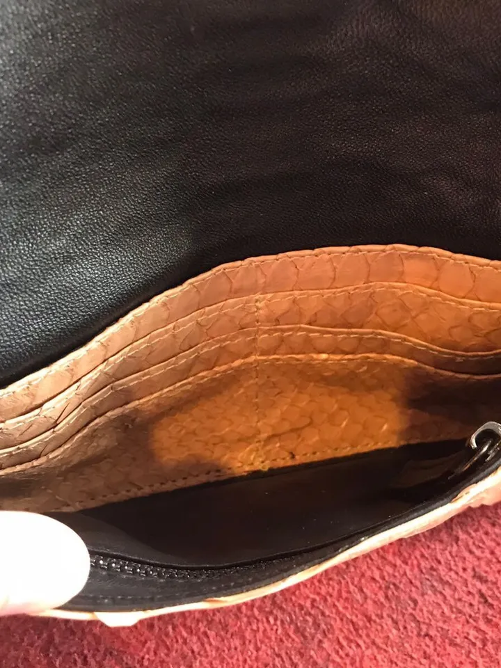 Genuine python skin small clutch/wallet | exotic leather bags | handmade purse woman | small evening clutch
