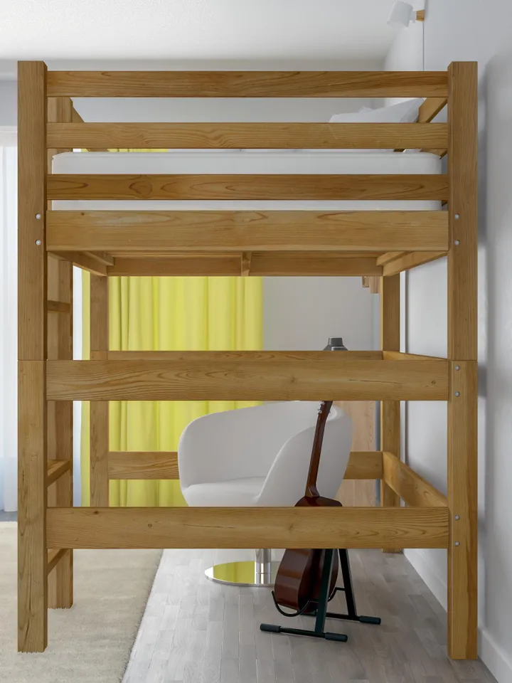 DIY PDF Queen Loft Bed Plans for Adults, Teens, Kids - Queen Loft Bed Frame Tutorial & Easy Build Guide