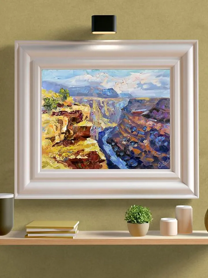 Grand Canyon Painting Arizona Original Art Colorado River America Artwork