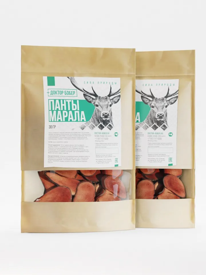 Dry slices of maral antlers, 30 gr.(1.01 oz)