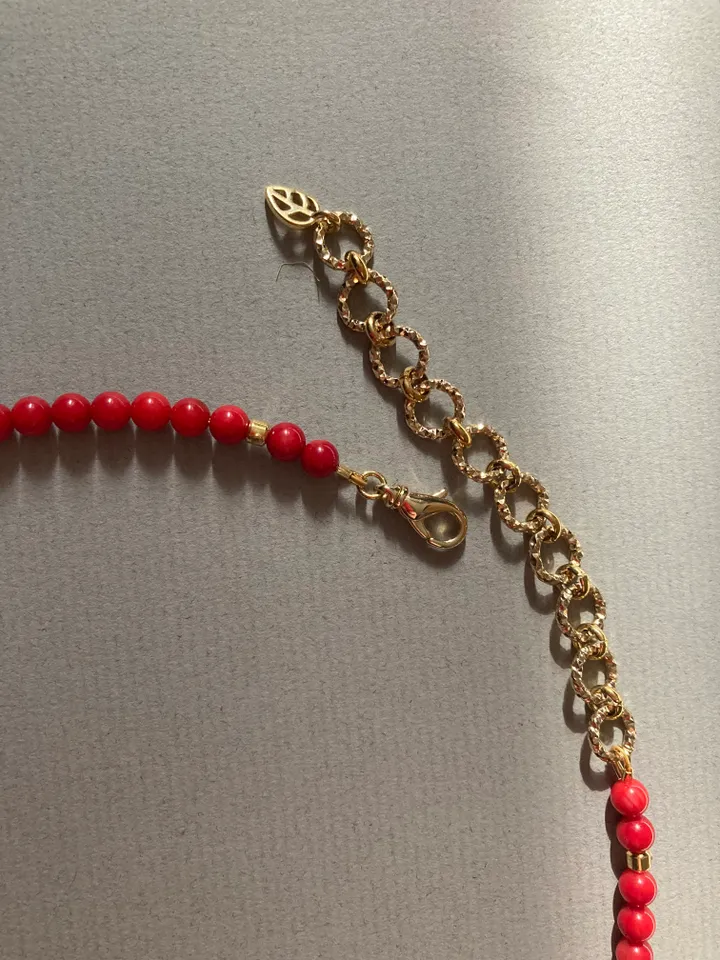 Necklace around the neck