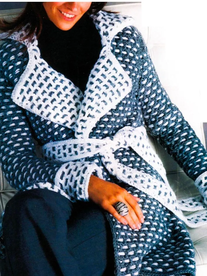 Crochet pattern cardigan, women long cardigan, jacket pattern, crochet Coat pattern, instant download