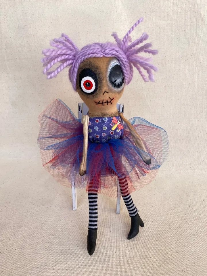 This handmade, Creepy Doll is the memorable gift for that special someone this Halloween.