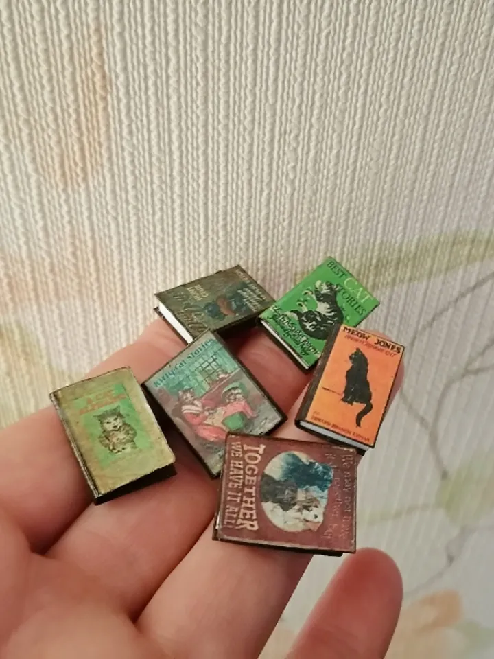 Books. A set of books. 6 items.1:12 scale.