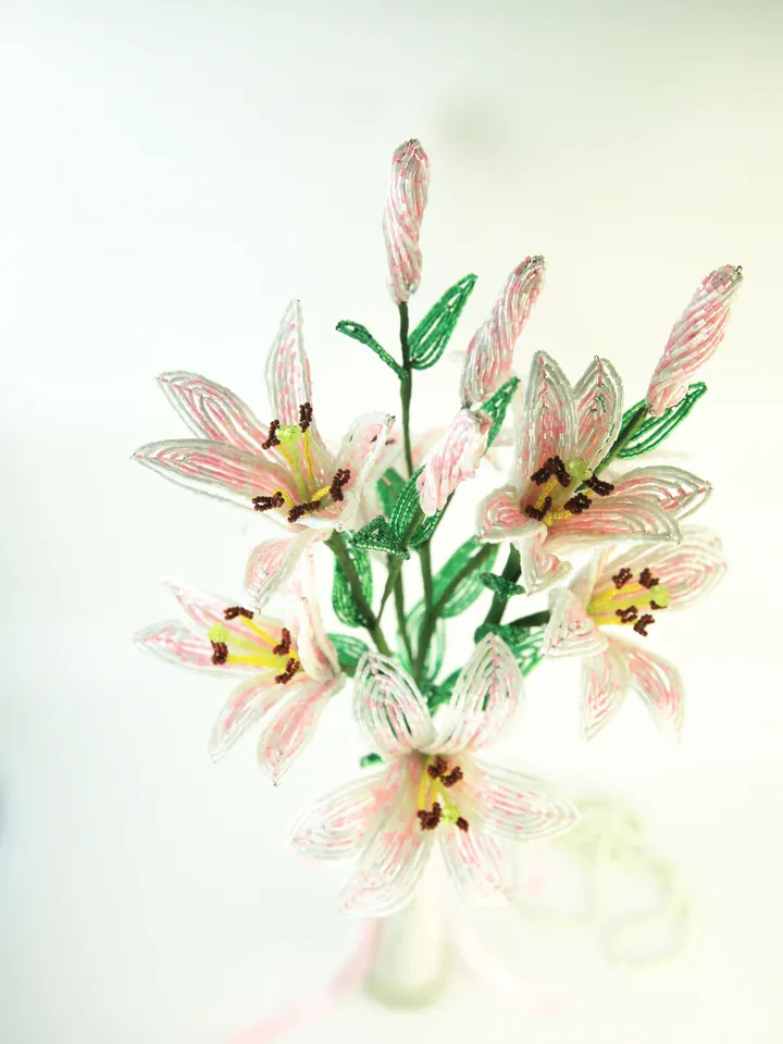 Beaded Flowers pattern | Lilies | Seed bead patterns | Beadwork pattern | Digital Download - PDF