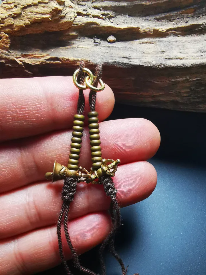 Gandhanra Handmade Tibetan Buddhist Mala Counters,Prayer Bead Counters,Carved with Dorje and Vajra, Small Size 4mm,Made of Brass