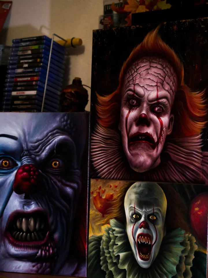 Oil painting Pennywise the Dancing Clown It