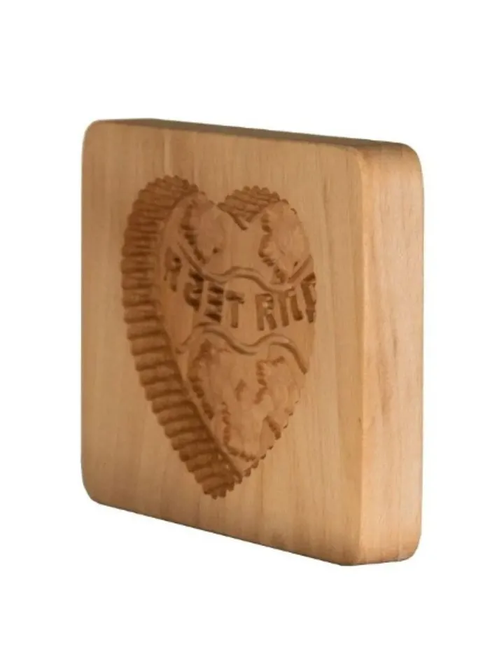 For you Embossed cookie mold, cookie cutter, wooden mold, Wooden stamp stamp for gingerbread cookies springerle stamp