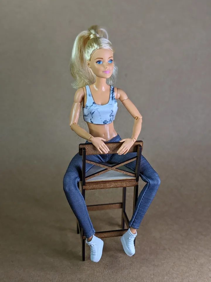 Gray top & leggins for 1/6 scale fashion female dolls