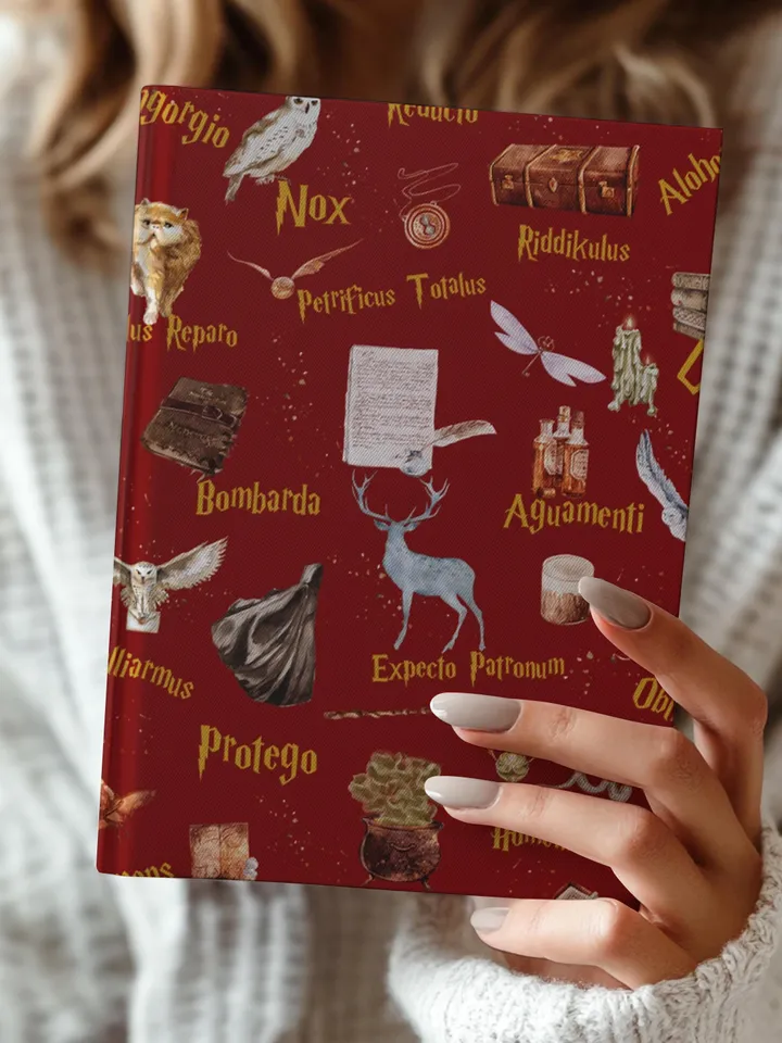 Wizarding World Hardcover Journal, Magic Notebook, Spell Book, Fantasy Diary, Gift, Magic gift Matte Journal