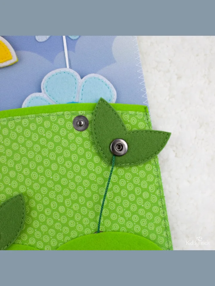 Flowers - Felt Busy Book Page - Sewing Pattern