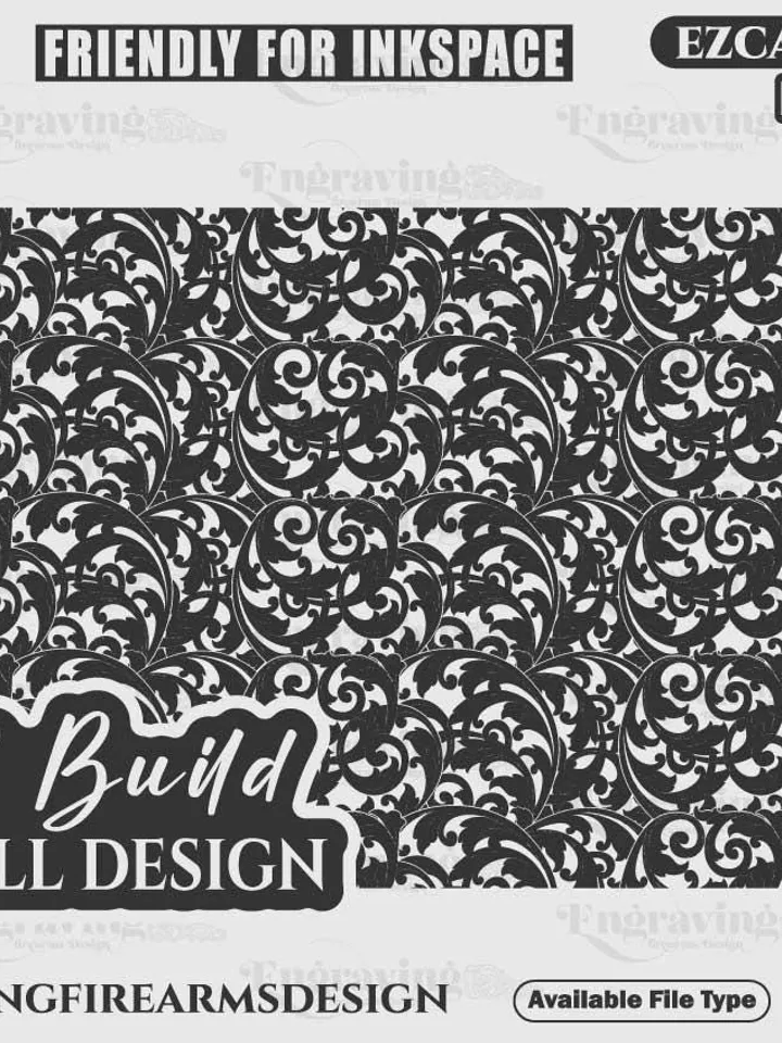Seamless Scroll Pattern Svg,lasercut,laserengraving,fiberlaser,engravingfiles,laserpattern,engravingdesign,engravingpattern