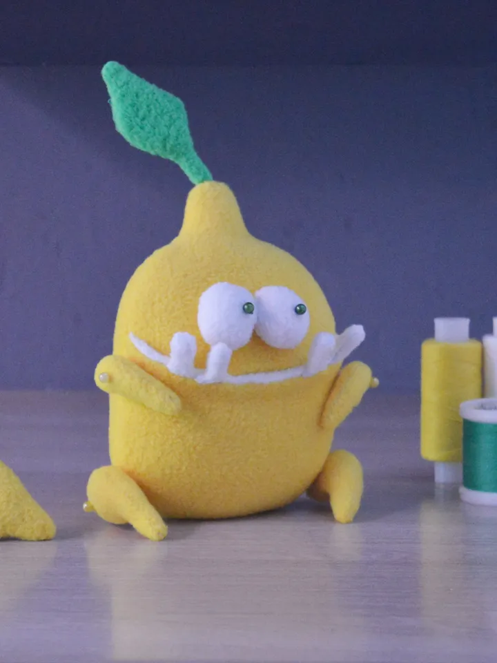 PDF Plush Lemon Pattern – Fleece Softie Toy Tutorial