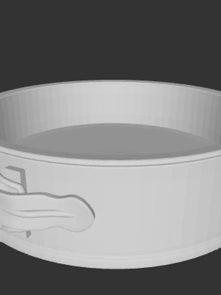 3D MODEL Miniature cake pan model ready to print