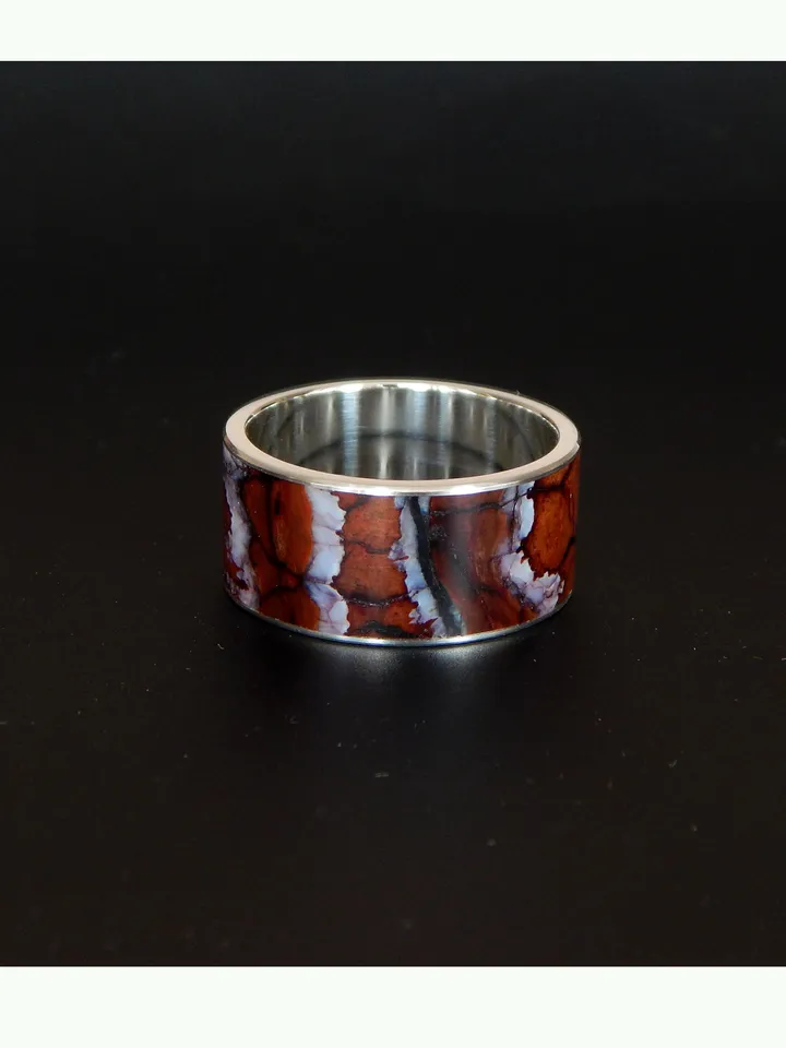 Ring stabilized mammoth molar. Exclusive gift for a man.