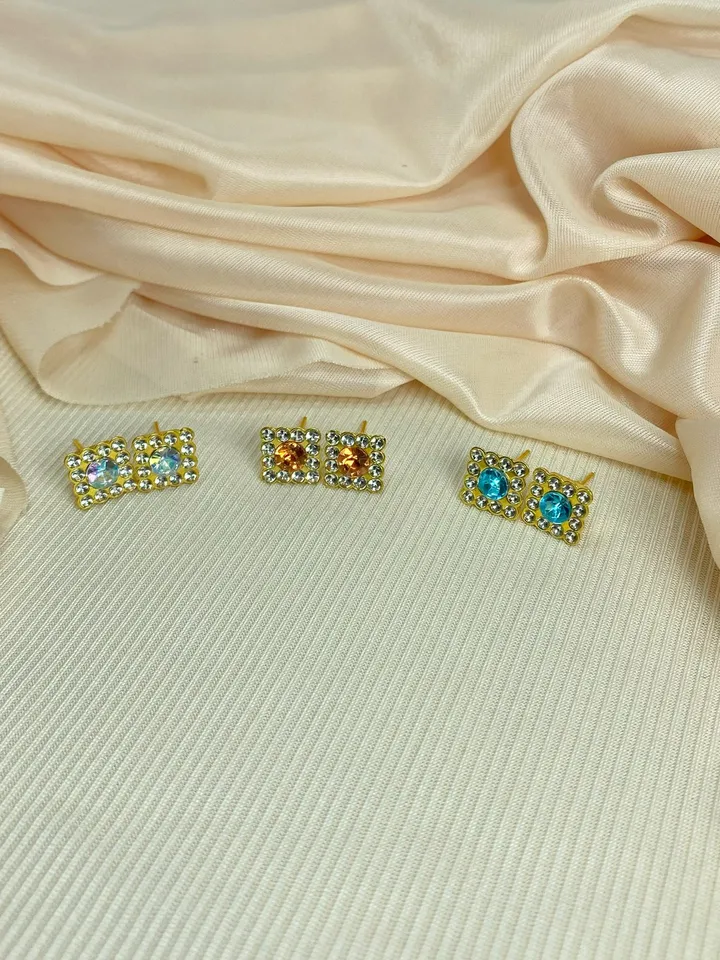 Stud earrings. Handmade jewelry.