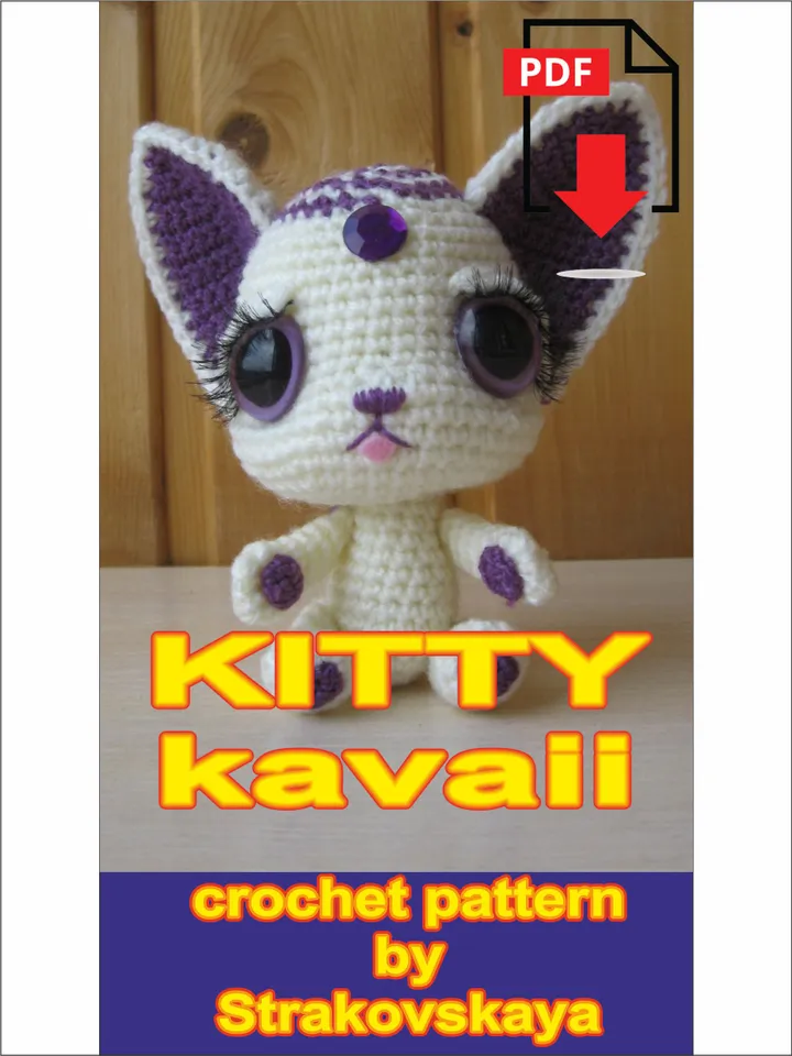 TUTORIAL: Kawaii style Kitty cute crochet pattern*
