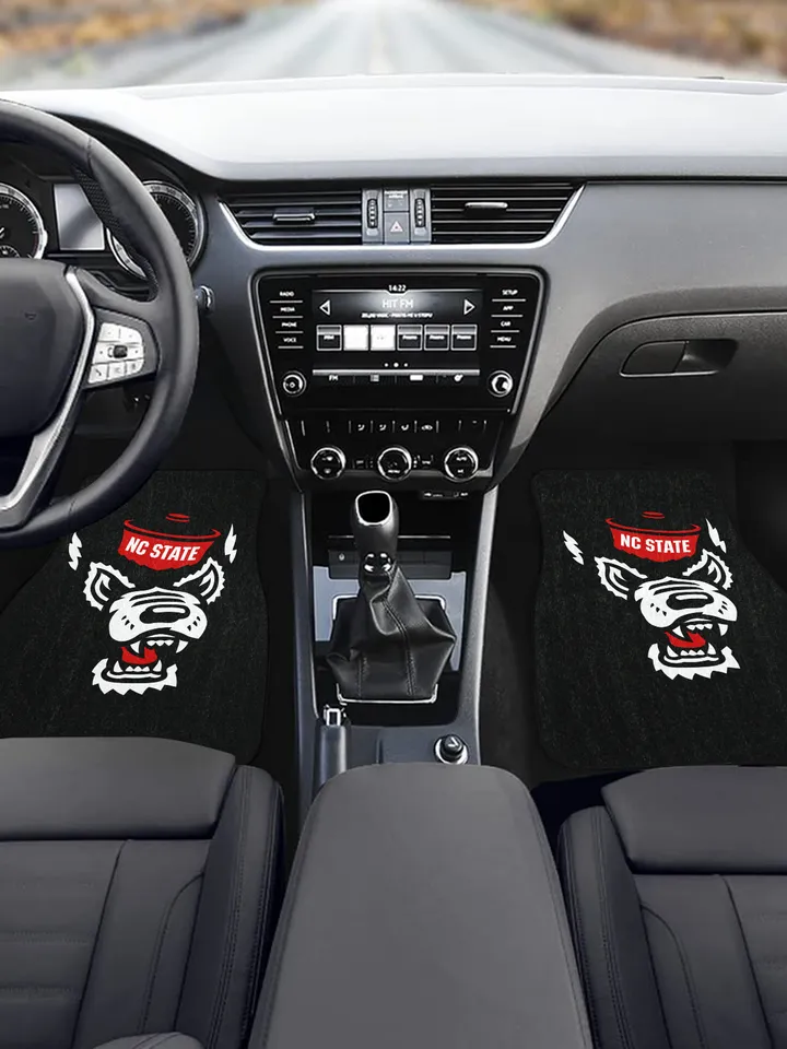 NC State Wolfpack Front Car Floor Mats Set of 2