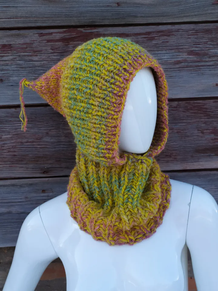 Boho hood with ears