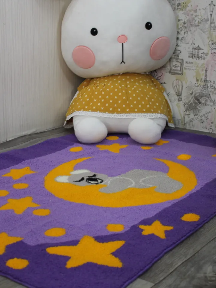 tufted rug teddy bear