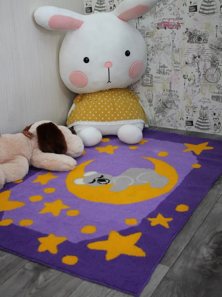 tufted rug teddy bear