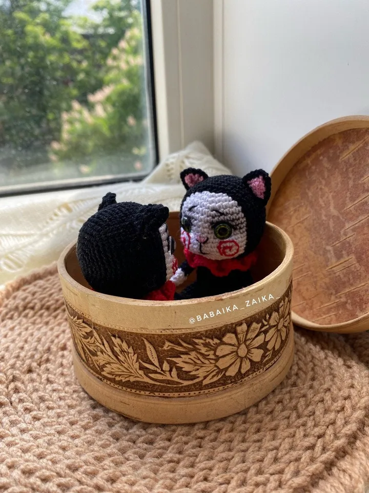 PDF Crochet Billy, Creepy Horror doll, Amigurumi cat, Voodoo Accessory, Halloween Crochet Pattern, Monster Doll Crochet Pattern
