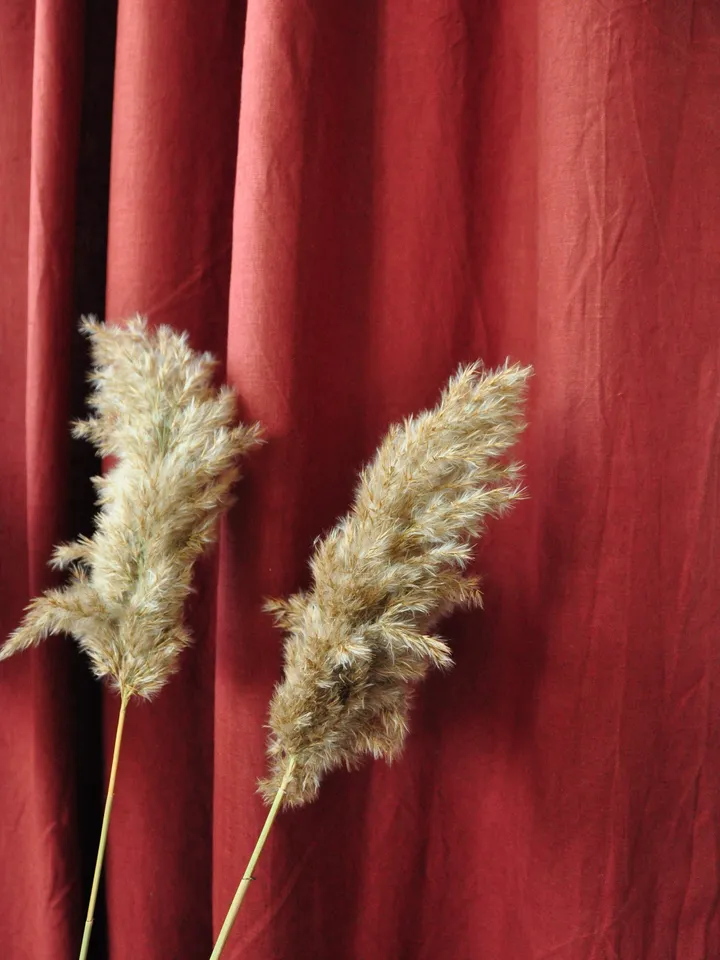 READY TO SHIP / Redwood linen curtains with or without cotton lining / 2 panels / Stonewashed / Medium weight linen /Rod pocket hanging type
