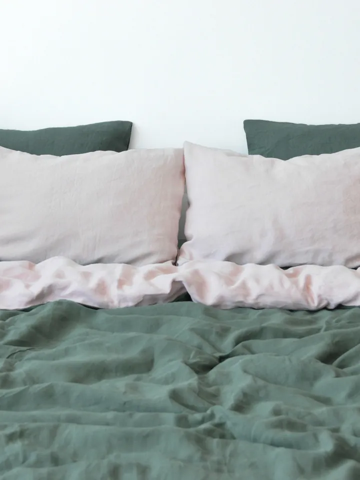 READY TO SHIP / Double-sided linen duvet cover / 1 duvet cover / Softened linen / Comforter cover / Quilt cover / Hidden buttons closure