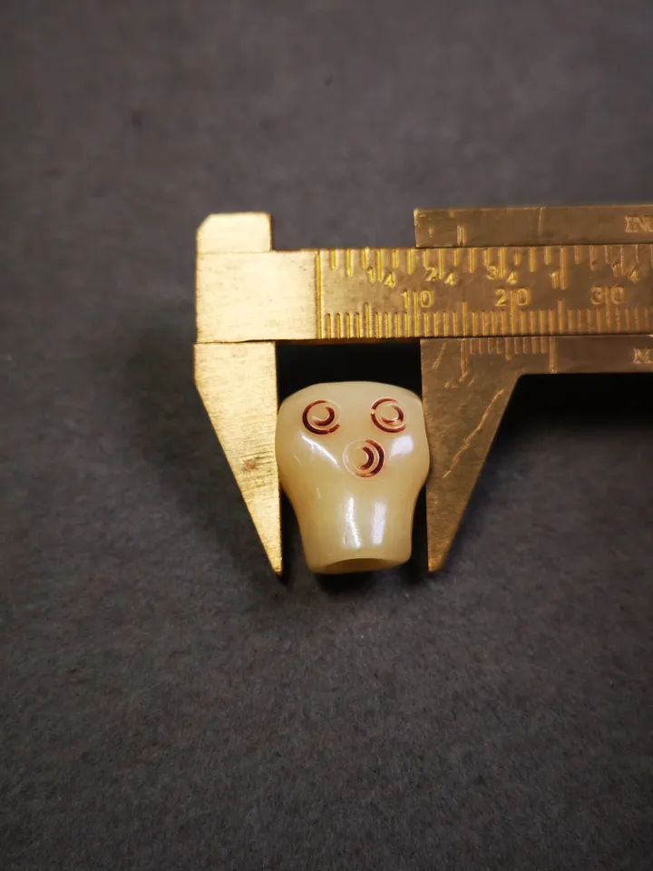 Gandhanra Tibetan Yak Bone Carved Guru Bead,T-drilled 3-Hole Prayer Bead,Mala Bead,Connector Bead for Buddhist Bead Accessories